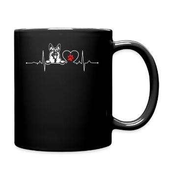 German Shepherd - Full Colour Mug - black - Right