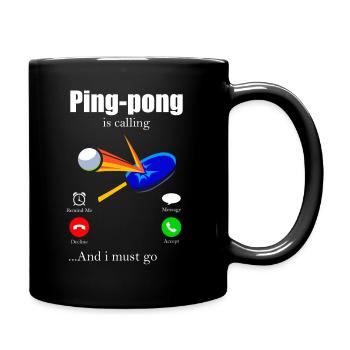 Ping-Pong - Tasse einfarbig - Schwarz - Rechts