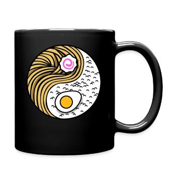 YIN YANG Ramen - Tasse einfarbig - Schwarz - Rechts