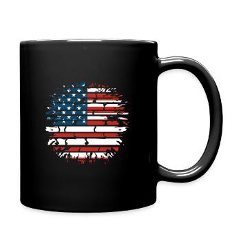 America funny gift idea - Full Colour Mug - black - Right