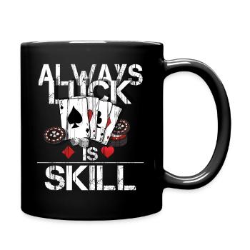 Cadeau de joueur de poker pour les fans de poker cartes de poker - Mug uni - noir - Droite