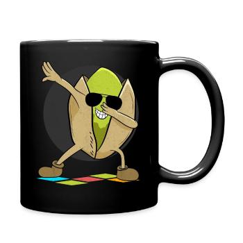 Dabbing Pistachio Day Gift Funny Pistachios - Full Colour Mug - black - Right