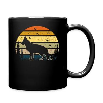 German shepherd dog - Full Colour Mug - black - Right