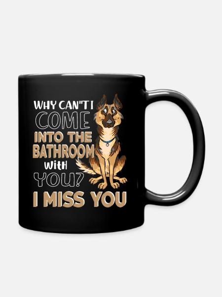 German shepherd dog - Full Colour Mug - black