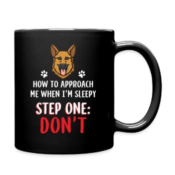 German shepherd dog - Full Colour Mug - black - Right