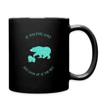If you feel lost just look up at the sky - Full Colour Mug - black - Right