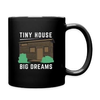 Tiny house Gifts for a Small house Fan - Full Colour Mug - black - Right