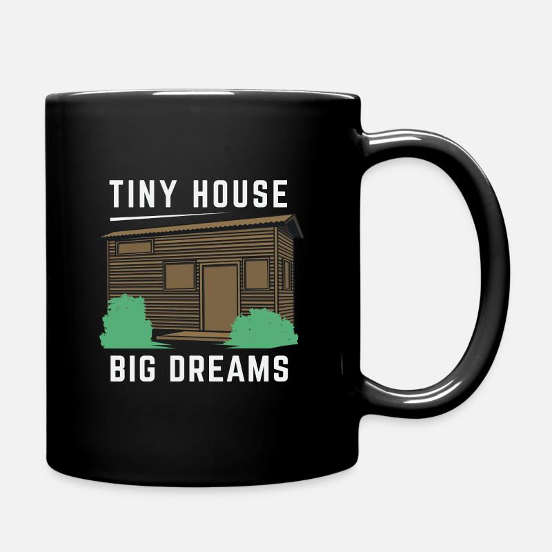 Tiny House Design für einen Kleines Häuschen Fan - Tasse einfarbig - Schwarz