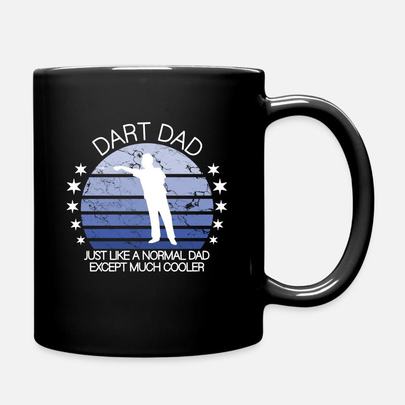 papa de fléchettes - Mug uni - noir