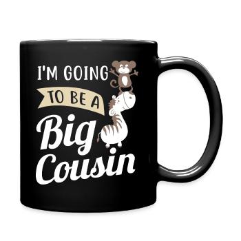 I'm Going To Be A Big Cousin - Full Colour Mug - black - Right