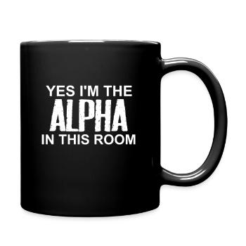 Yes in the Alpha gift - Full Colour Mug - black - Right