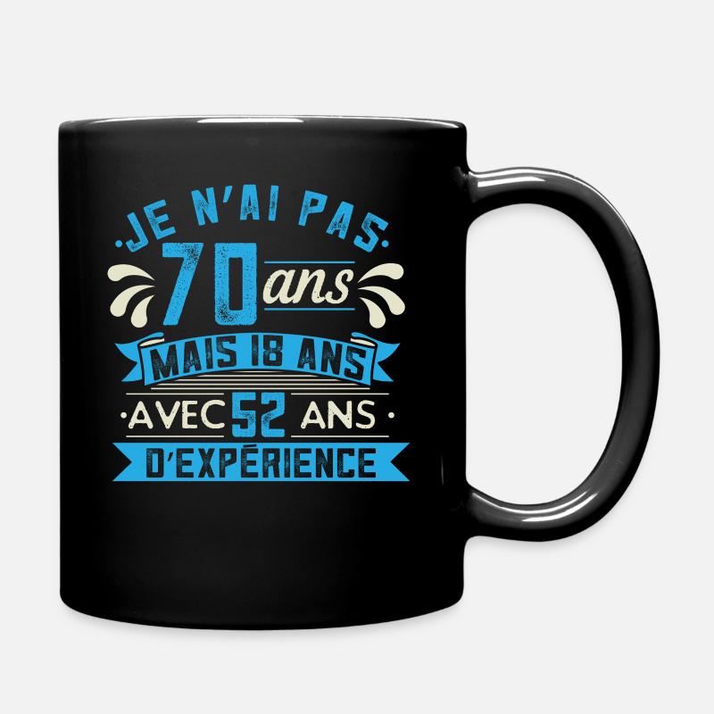 Anniversaire 70 Ans Cadeau - Mug uni - noir
