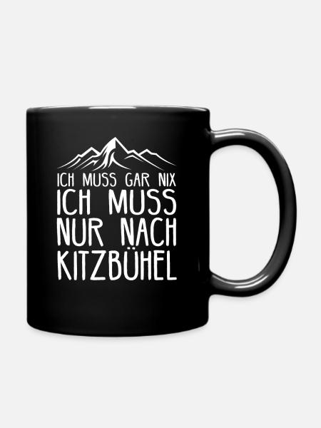 Kitzbühel Österreich Skifahren Geschenkidee - Tasse einfarbig - Schwarz