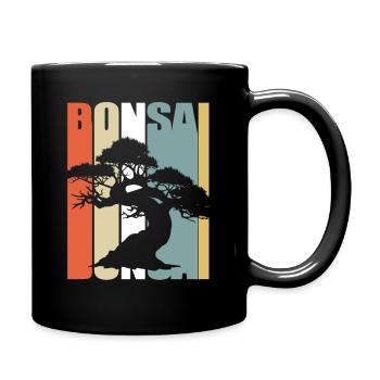 Bonsai tree gardener Japan growth bonsai - Full Colour Mug - black - Right