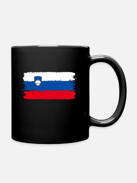 Slowenien - Tasse einfarbig - Schwarz