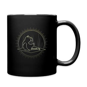 Chicken yoga - Full Colour Mug - black - Right