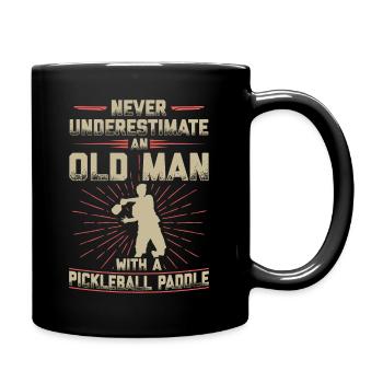 Pickleball Pickleballspieler Geschenk - Tasse einfarbig - Schwarz - Rechts