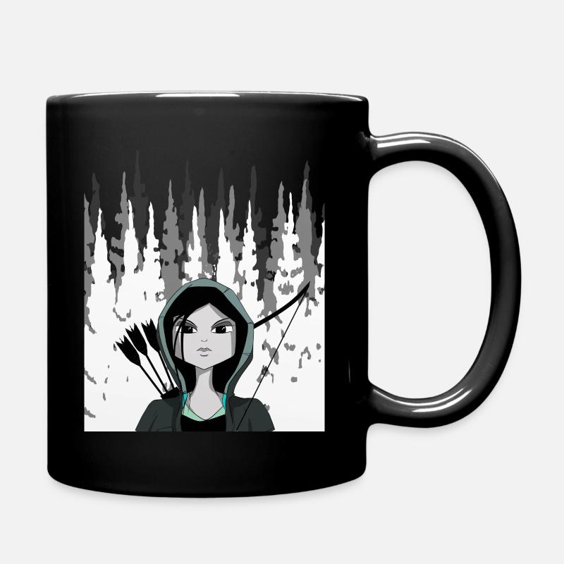 Archery, archery, women, gift - Full Colour Mug - black