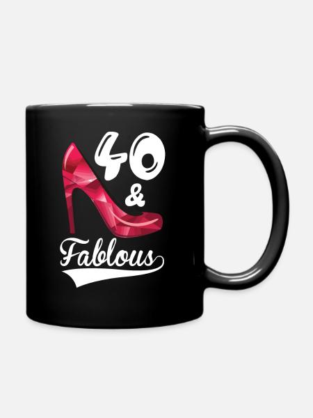 40 et fabuleux 40 anniversaire 40 ans - Mug uni - noir