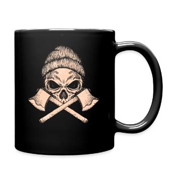 Lumberjack Woodworkers And Woodworking - Full Colour Mug - black - Right