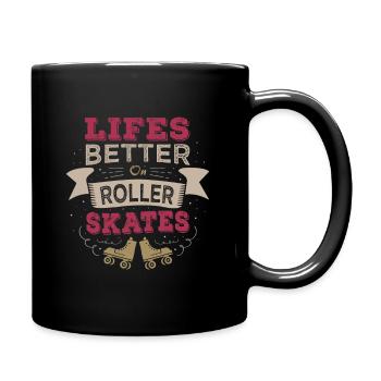 Rollers Design pour un fan de rollers - Mug uni - noir - Droite