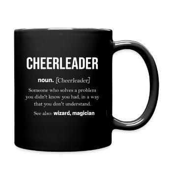 Cheerleader - Tasse einfarbig - Schwarz - Rechts