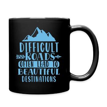 Un proverbe motivant - Mug uni - noir - Droite