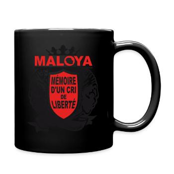 Maloya Île de la Réunion - Mug uni - noir - Droite
