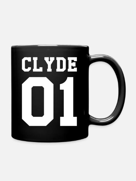 Clyde 01 Valentinstag Partnerlook Partner in Crime - Tasse einfarbig - Schwarz