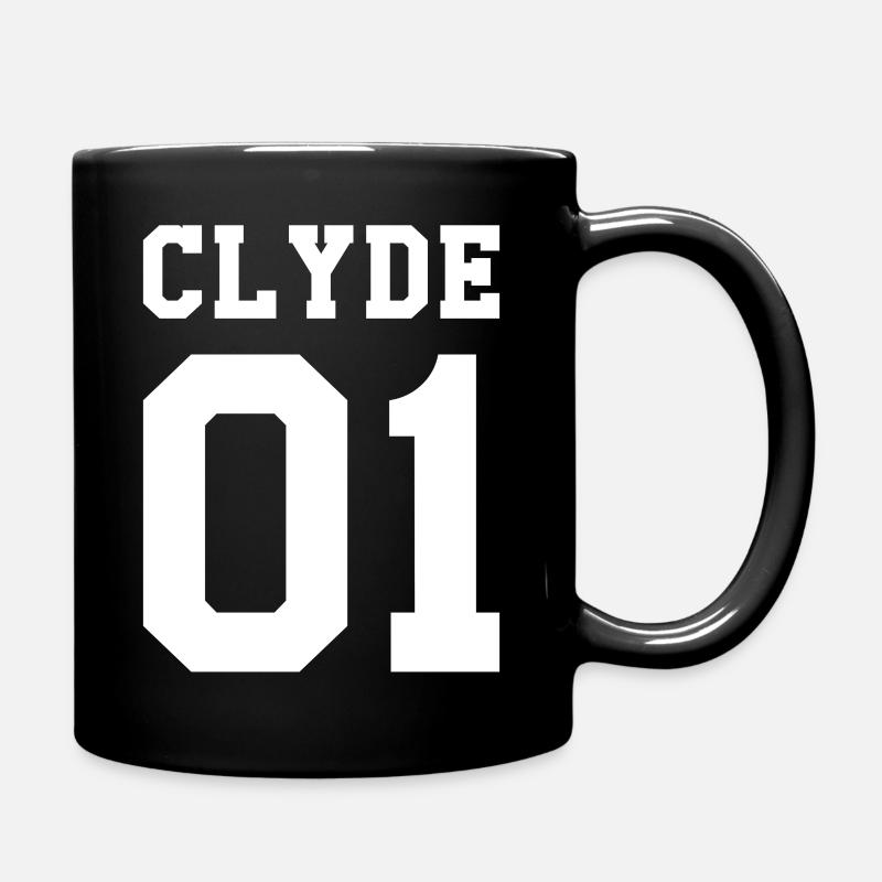 Clyde 01 Valentinstag Partnerlook Partner in Crime - Tasse einfarbig - Schwarz