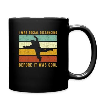 Parachutisme parachutiste - Mug uni - noir - Droite