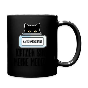 Les chats qui allaitent sont ma médecine - Mug uni - noir - Droite