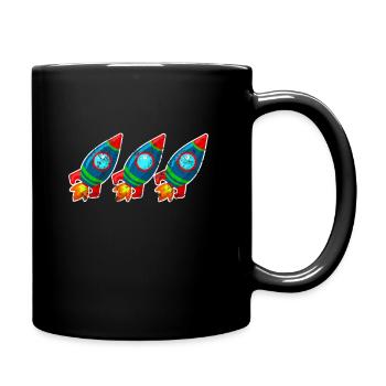 Diamond Hands To The Moon Market Stonk Meme Quote - Full Colour Mug - black - Right