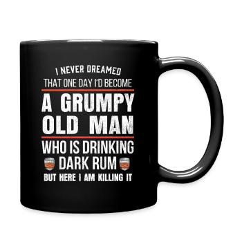 Cadeau d'amant de rhum à la retraite pour homme I boire du rhum drôle - Mug uni - noir - Droite