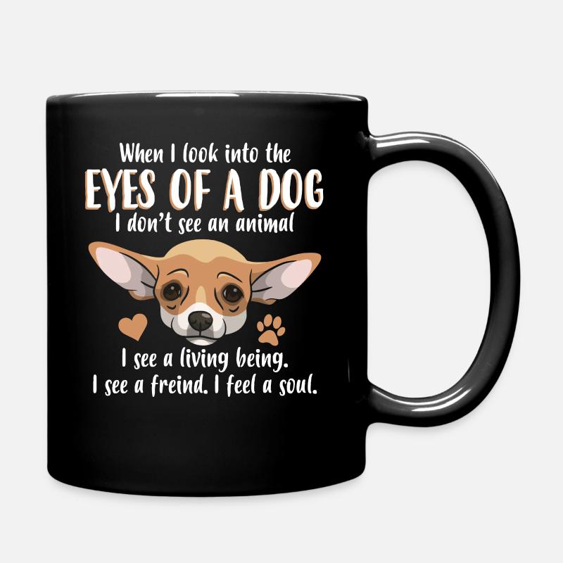 Chihuahua - Tasse einfarbig - Schwarz