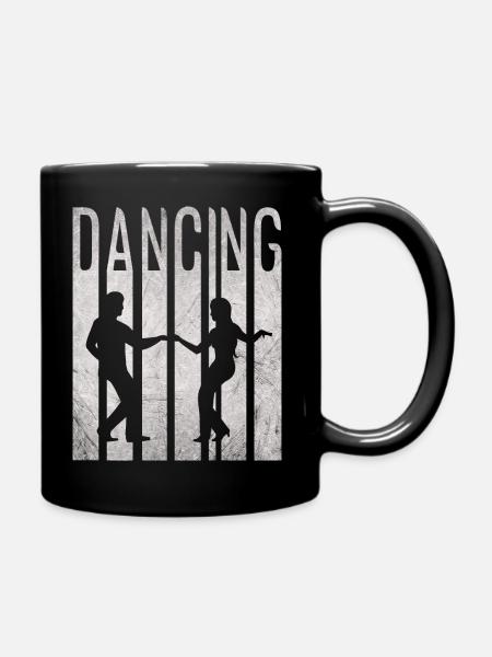 Dancing Disco Fox Boogie Woogie Dancing couple - Mug uni - noir