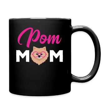 Pomeranian Spitz dwarf pomeranian puppy - Full Colour Mug - black - Right