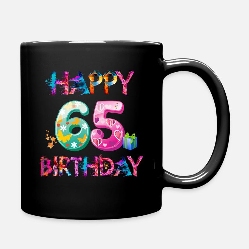 65e anniversaire - Mug uni - noir