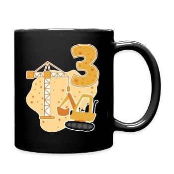 3rd birthday gift - Full Colour Mug - black - Right