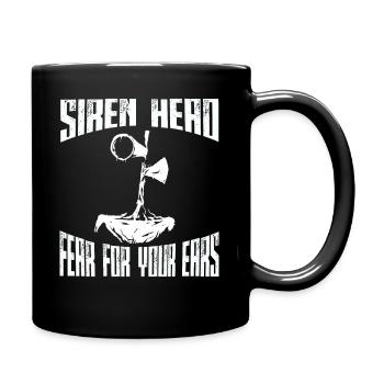 Gamer Gaming Sirenhead Siren Fear Ears - Full Colour Mug - black - Right