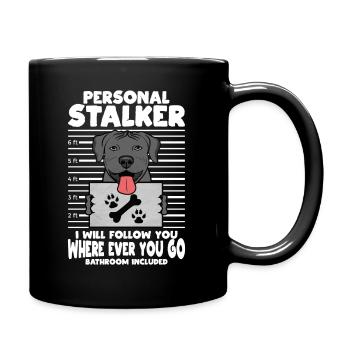Cadeau drôle de propriétaire de Pitbull - Mug uni - noir - Droite