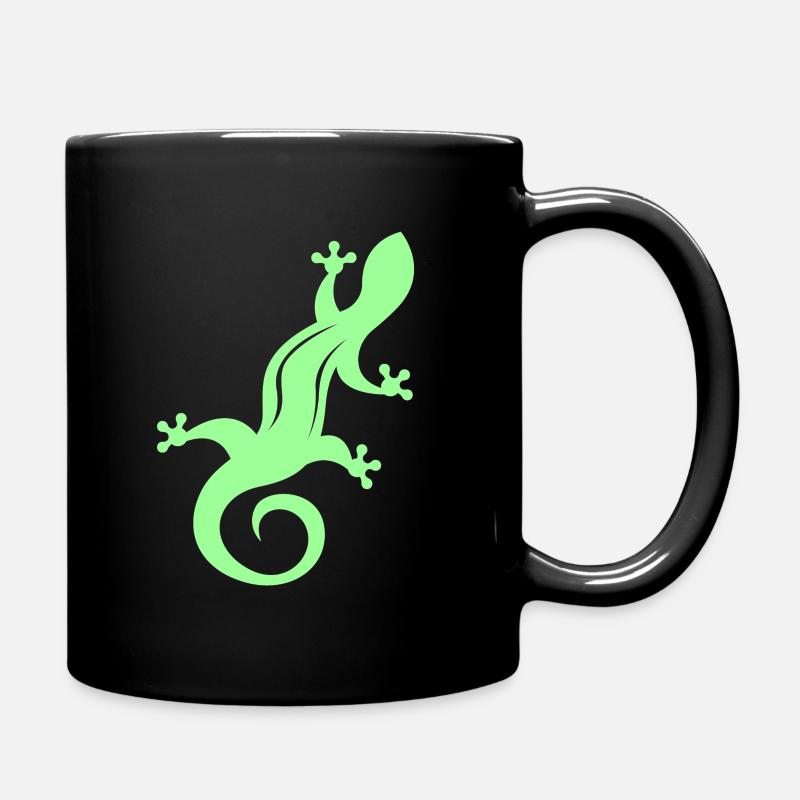 Eidechse - Tasse einfarbig - Schwarz