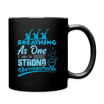 Synchronschwimmen - Tasse einfarbig - Schwarz - Rechts