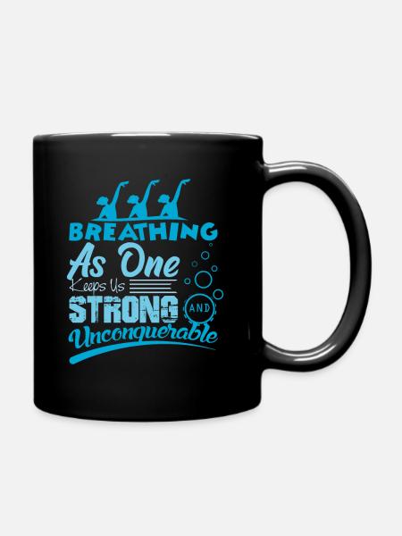 Synchronschwimmen - Tasse einfarbig - Schwarz