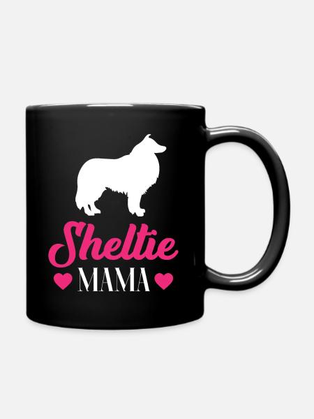 Shetland Sheltie Besitzer Geschenk - Tasse einfarbig - Schwarz
