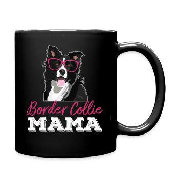 Border Collie Owner Mom Gift Glasses - Full Colour Mug - black - Right