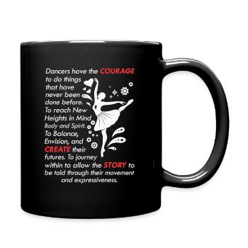 Danseuse de ballet ballerine école de danse - Mug uni - noir - Droite