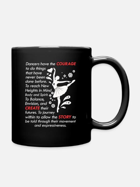 Ballett Tänzerin Tanzschule Ballerina - Tasse einfarbig - Schwarz