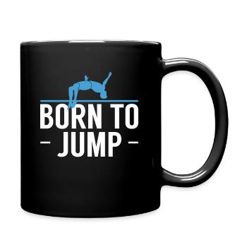 Cadeau de chemise Born To Jump Pole Vault - Mug uni - noir - Droite