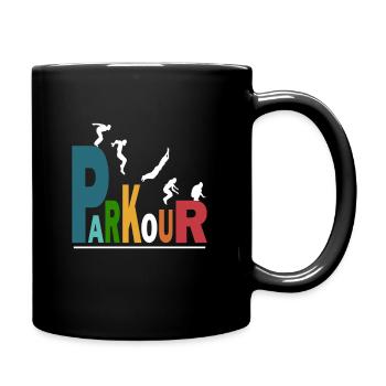 Parkour sport freerunning - Mug uni - noir - Droite